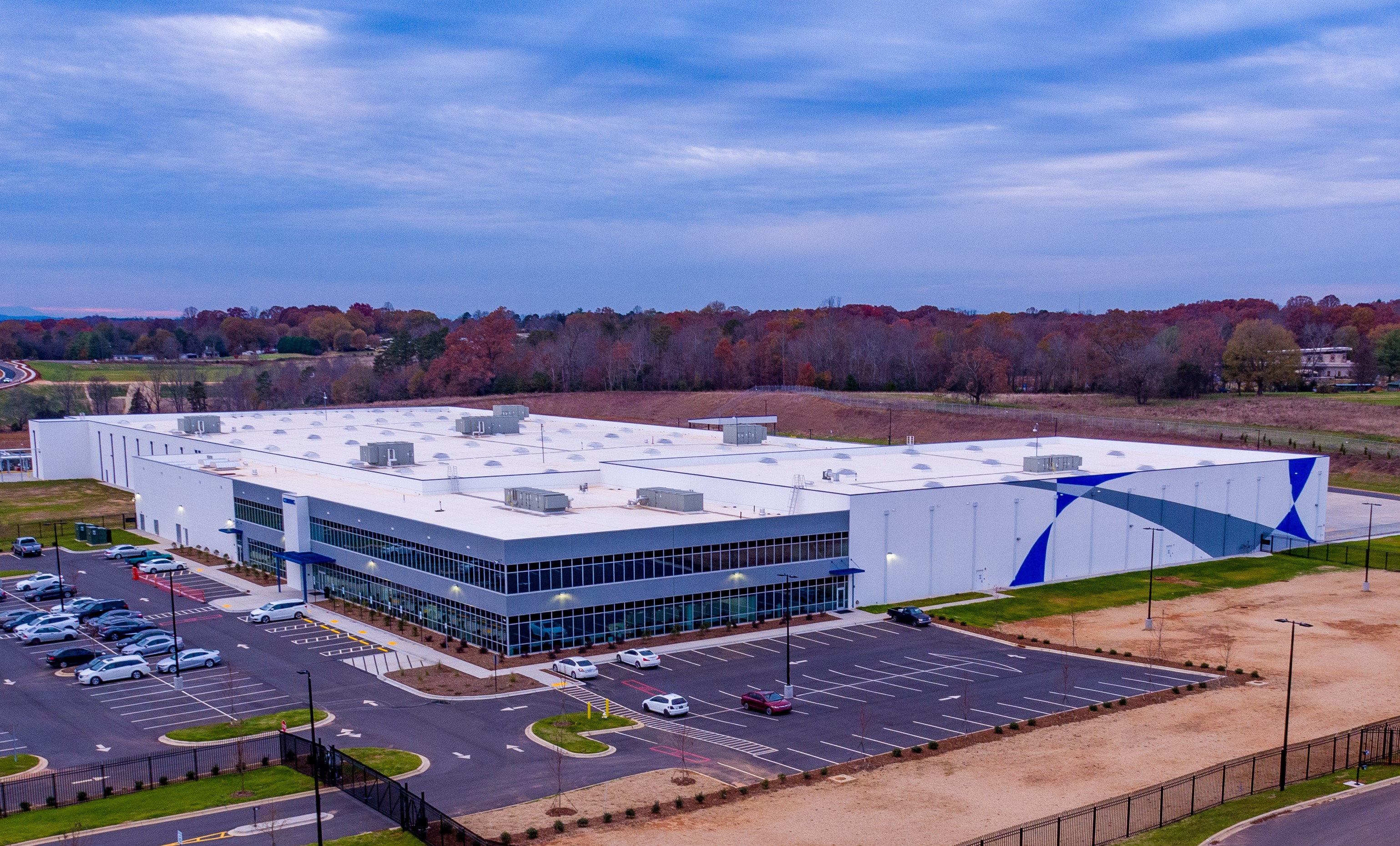 Corning Optical Communications in Hickory's Trivium Corporate Center.  The company has added a second building in Trivium and a facility in Newton.