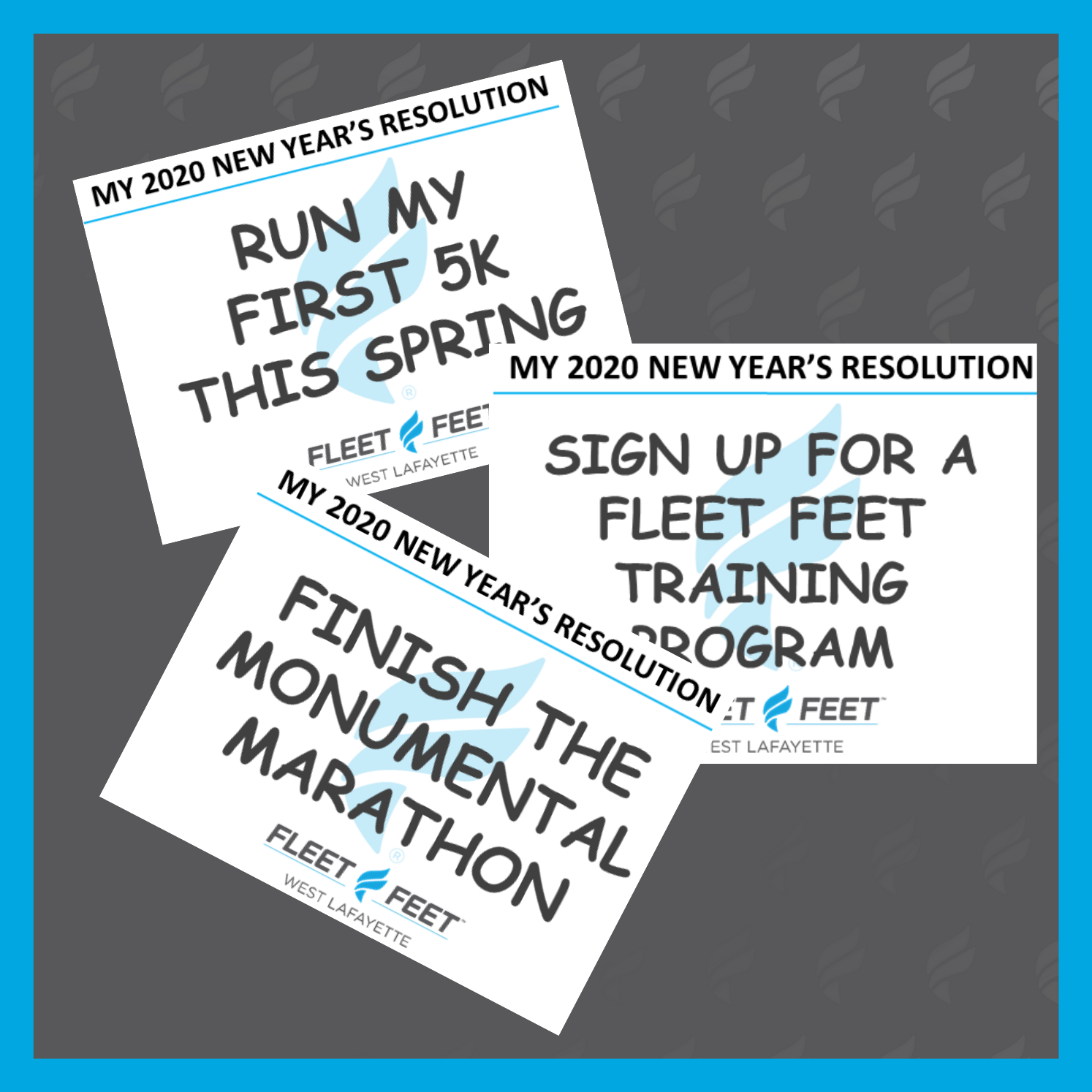 New Year's Resolution Event 2020 Fleet Feet West Lafayette