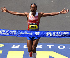 Meb Keflezighi Winning Boston 2014