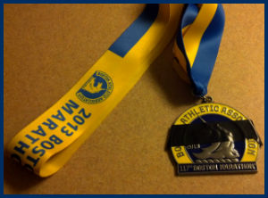 Boston Marathon Medal With Black Band