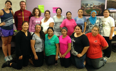 FFSTL employees Chris Leonard and Katie Schoenholz visit Kingdom House