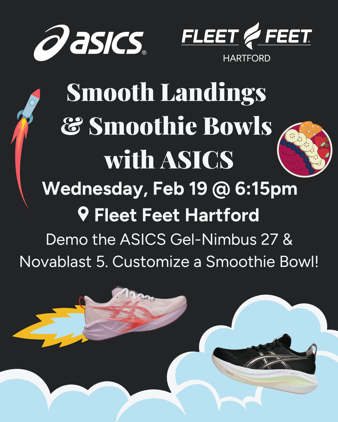 Smooth Landings & Smoothie Bowls Fun Run with ASICS