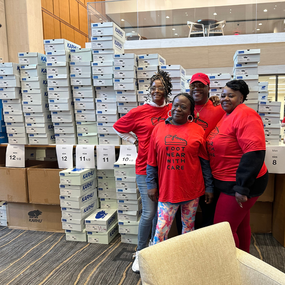 Footwear with Care volunteers