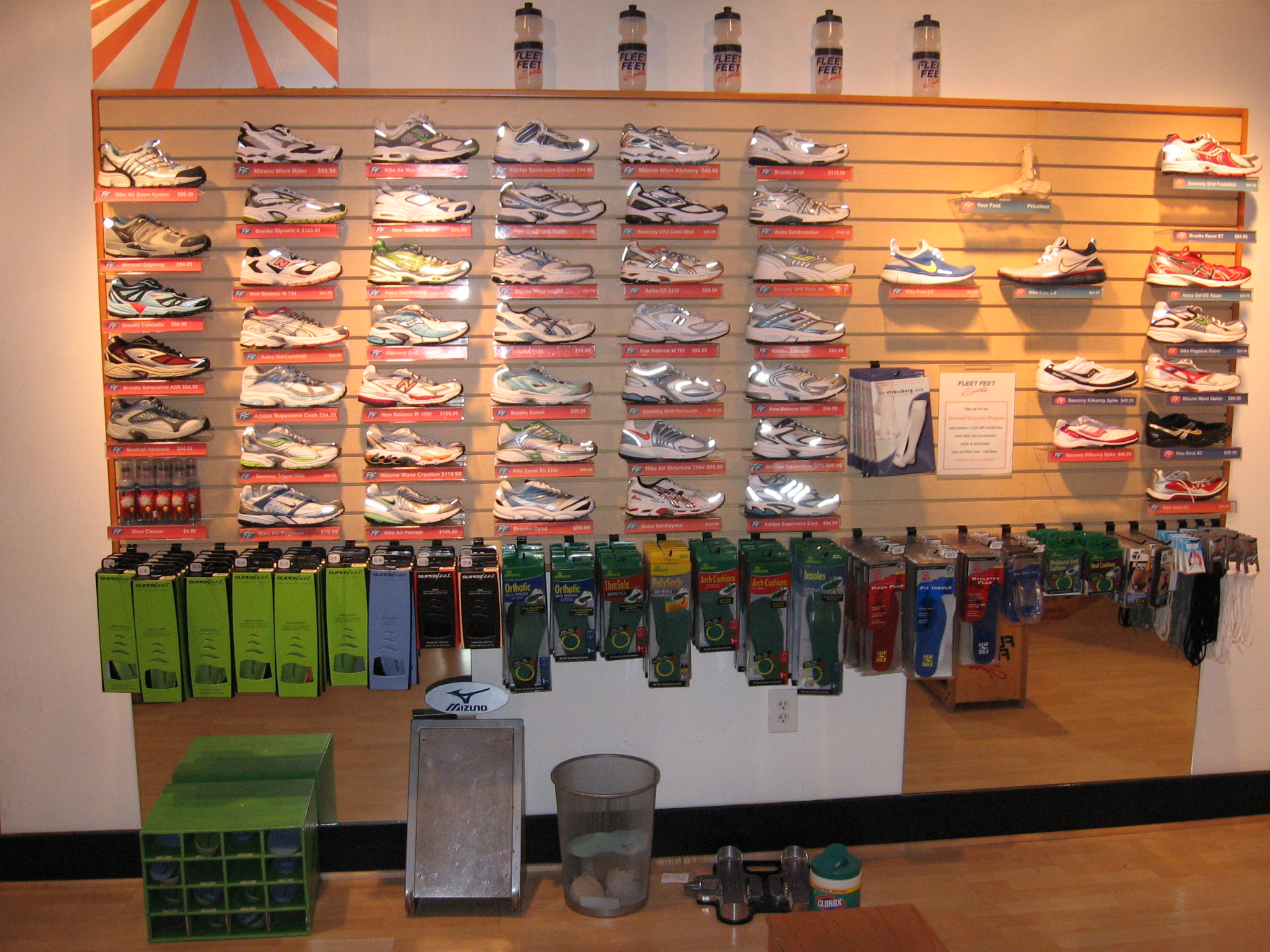 shoe wall in 2006