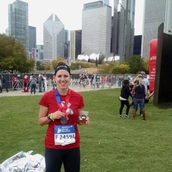 Chicago marathon finish