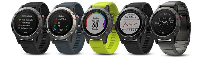 fenix 5 series all colors