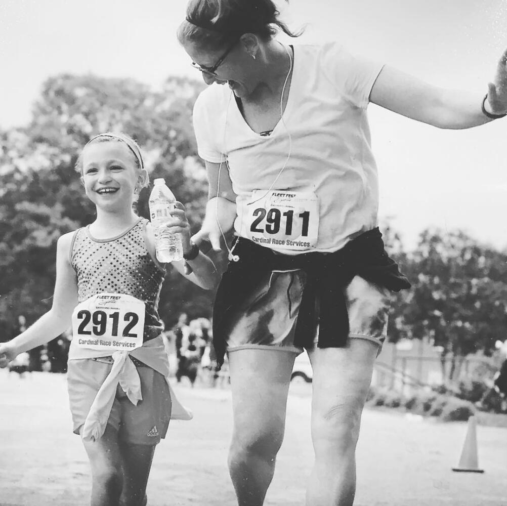 mother/daughter running