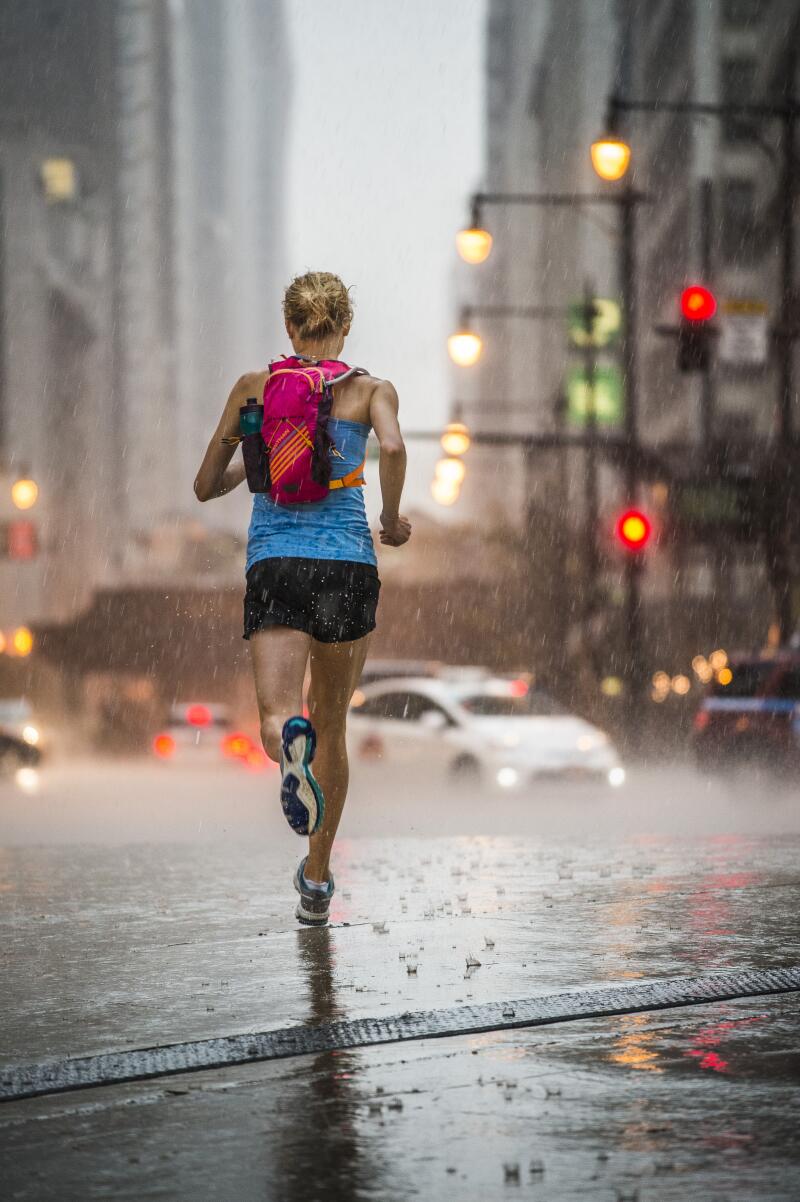 run in the rain