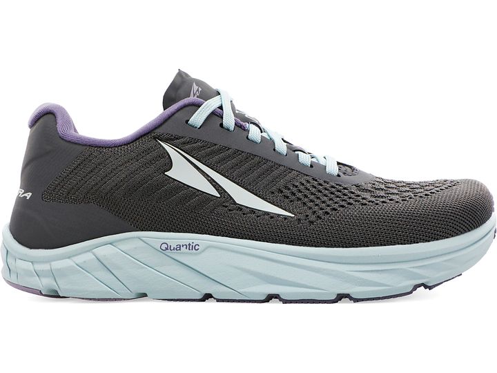 altra torin plush 4.5 - omen's (gray and aqua)