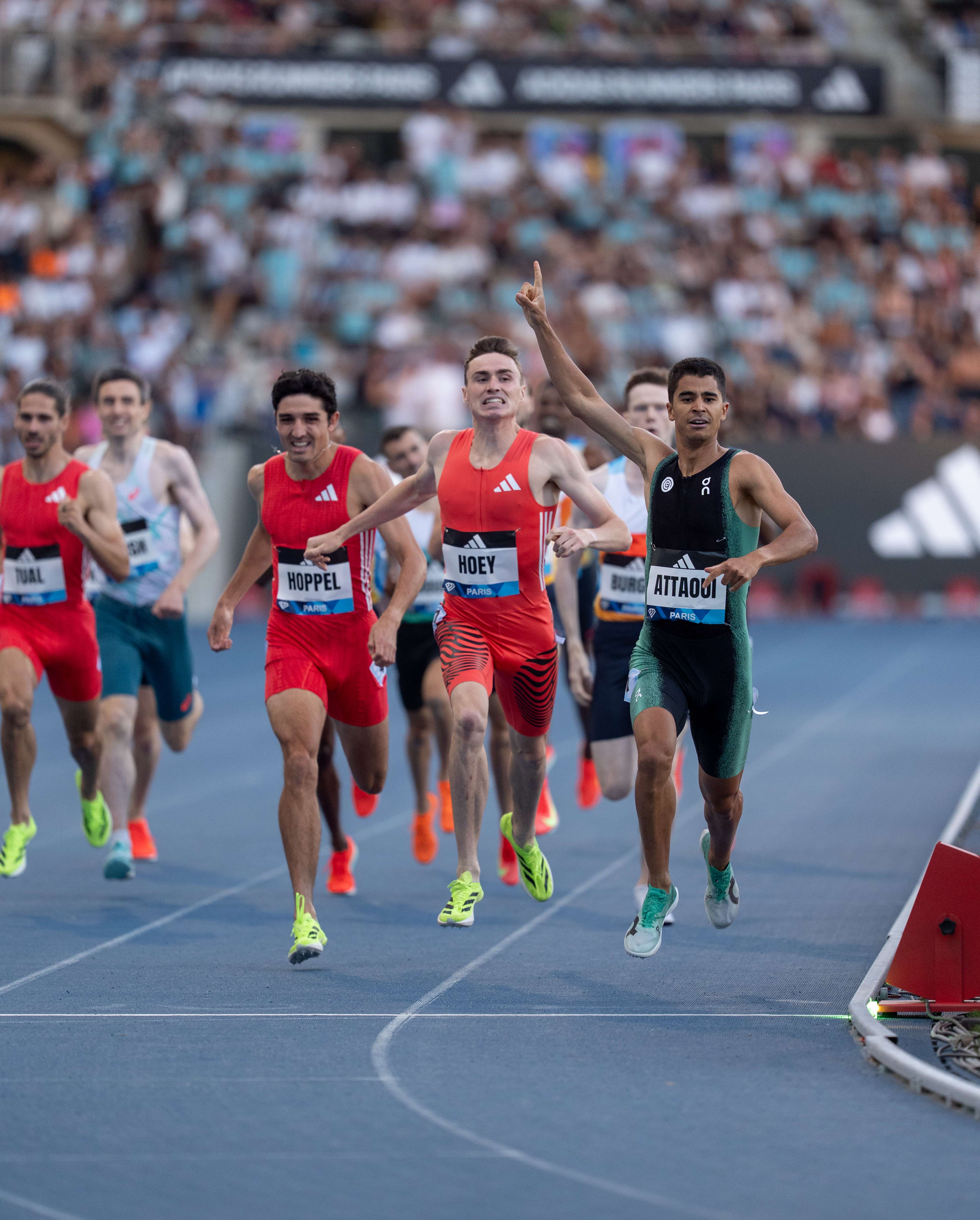 Athletes at Diamond League Event