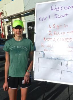 Cricket Gorey at Girl Scout Run
