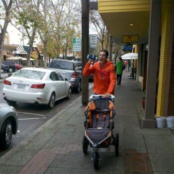 Jeremy out front of store