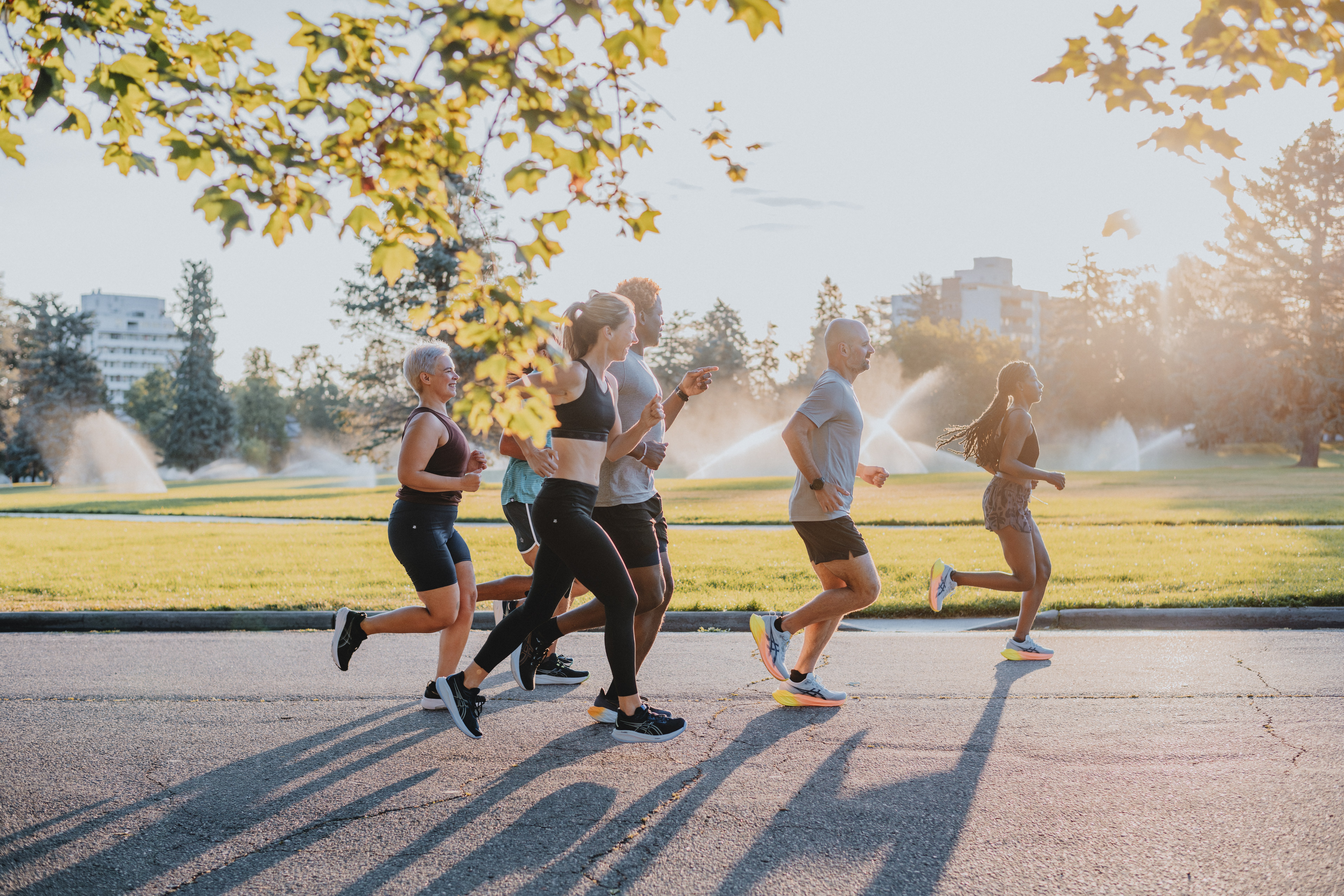 People running