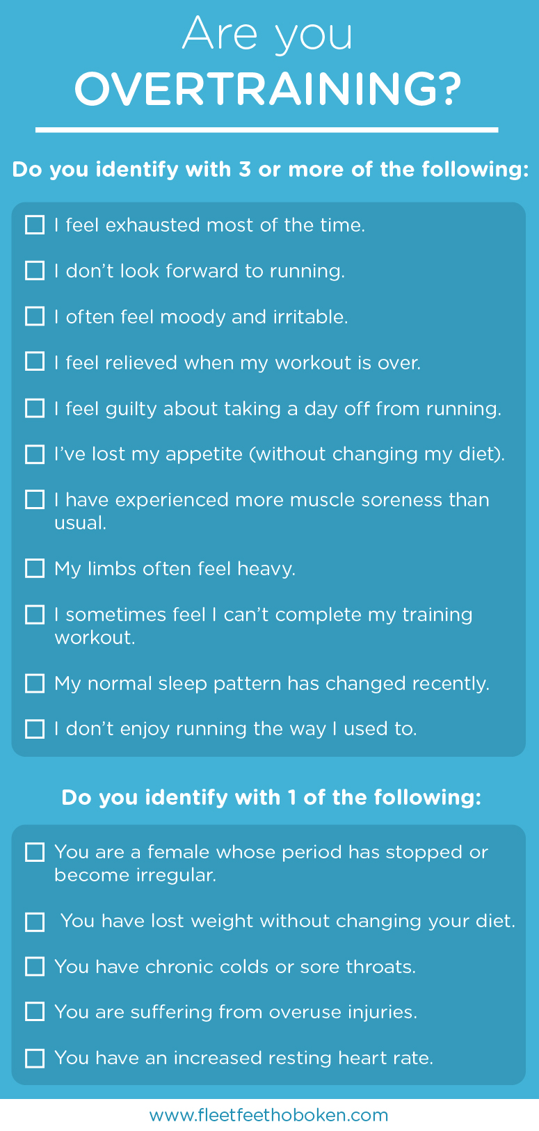 Signs of Overtraining in Marathon Training - Fleet Feet Hoboken