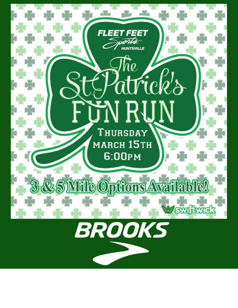 St. Patrick's Day Fun Run - Fleet Feet Sports Huntsville