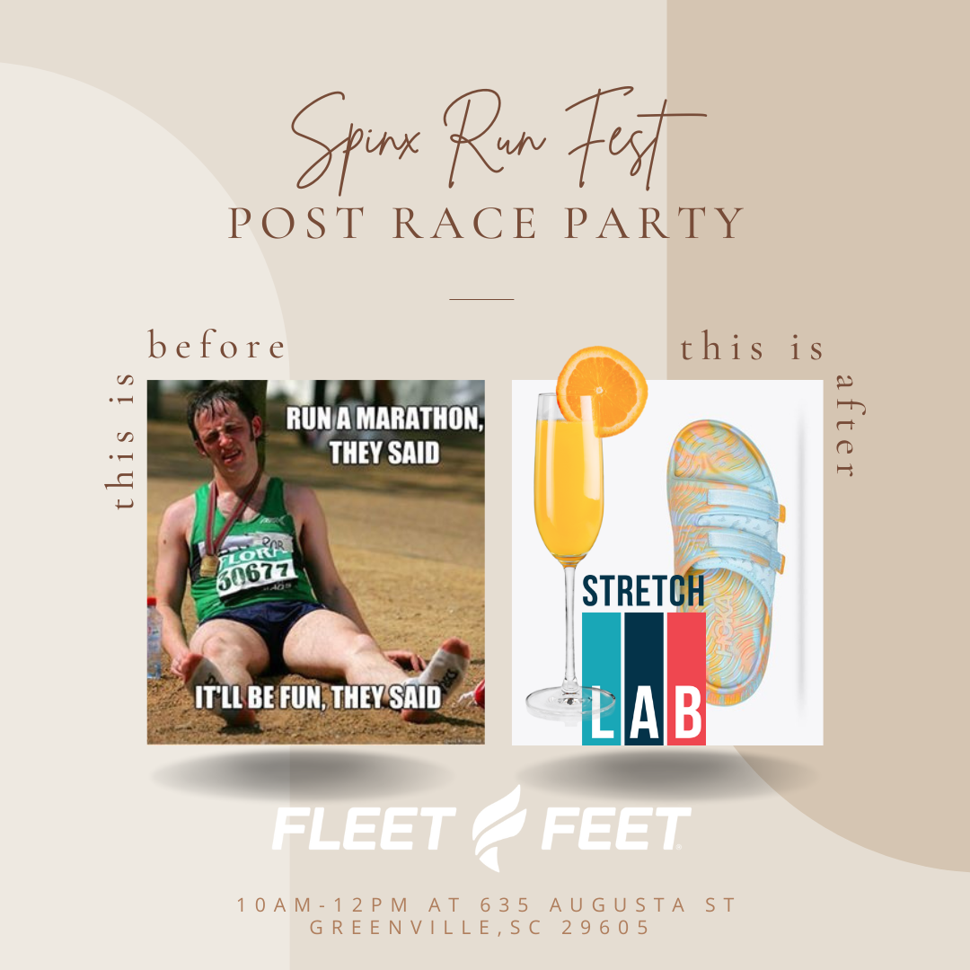 Spinx Run Fest Post Run Party Fleet Feet Sports Greenville