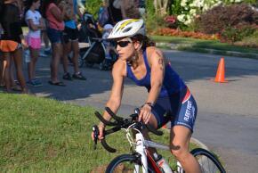 Katie at the West Side Y Tri 2014 Knoxville