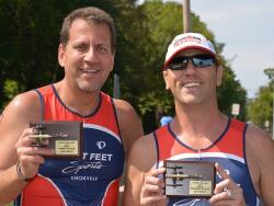 Rob and Jon with awards