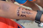 Shameka's arm for the triathlon: "I Can. I Will. I Am."
