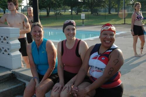 Amparo before the Foothills Sprint triathlon in 2011