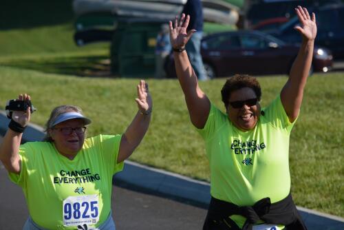 Gloria and Amparo at Run for the Deaf