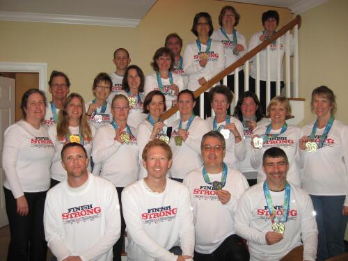 training group after the Myrtle Beach Marathon