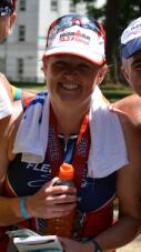 Debbie after Raleigh 70.3