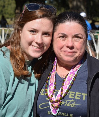 Pam and her daughter after the 2015 New Orleans Half Marathon 