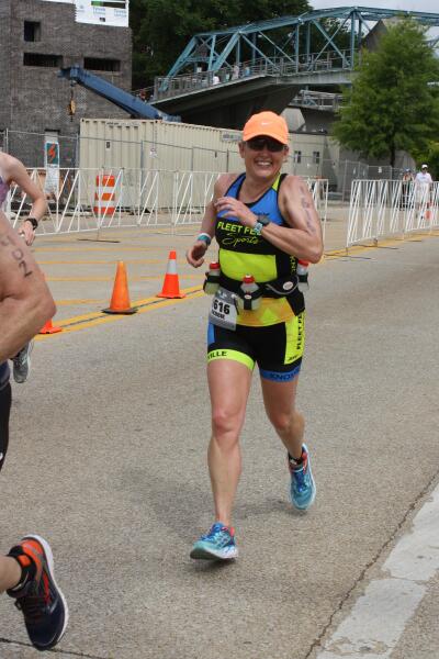 Debbie at Ironman Chattanooga 70.3