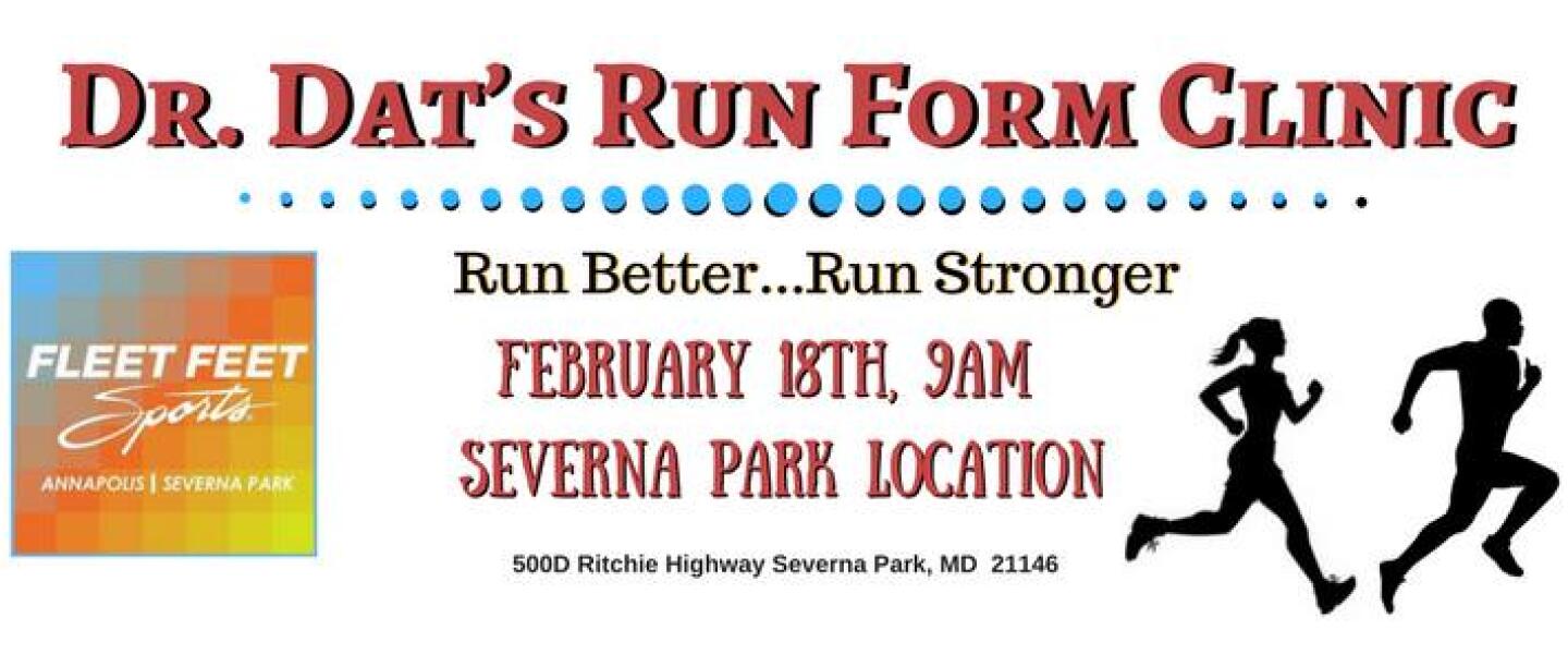 Dr. Dat's Run Form Clinic Fleet Feet Annapolis