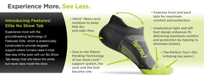 Feetures Compression Sock, Fleet Feet