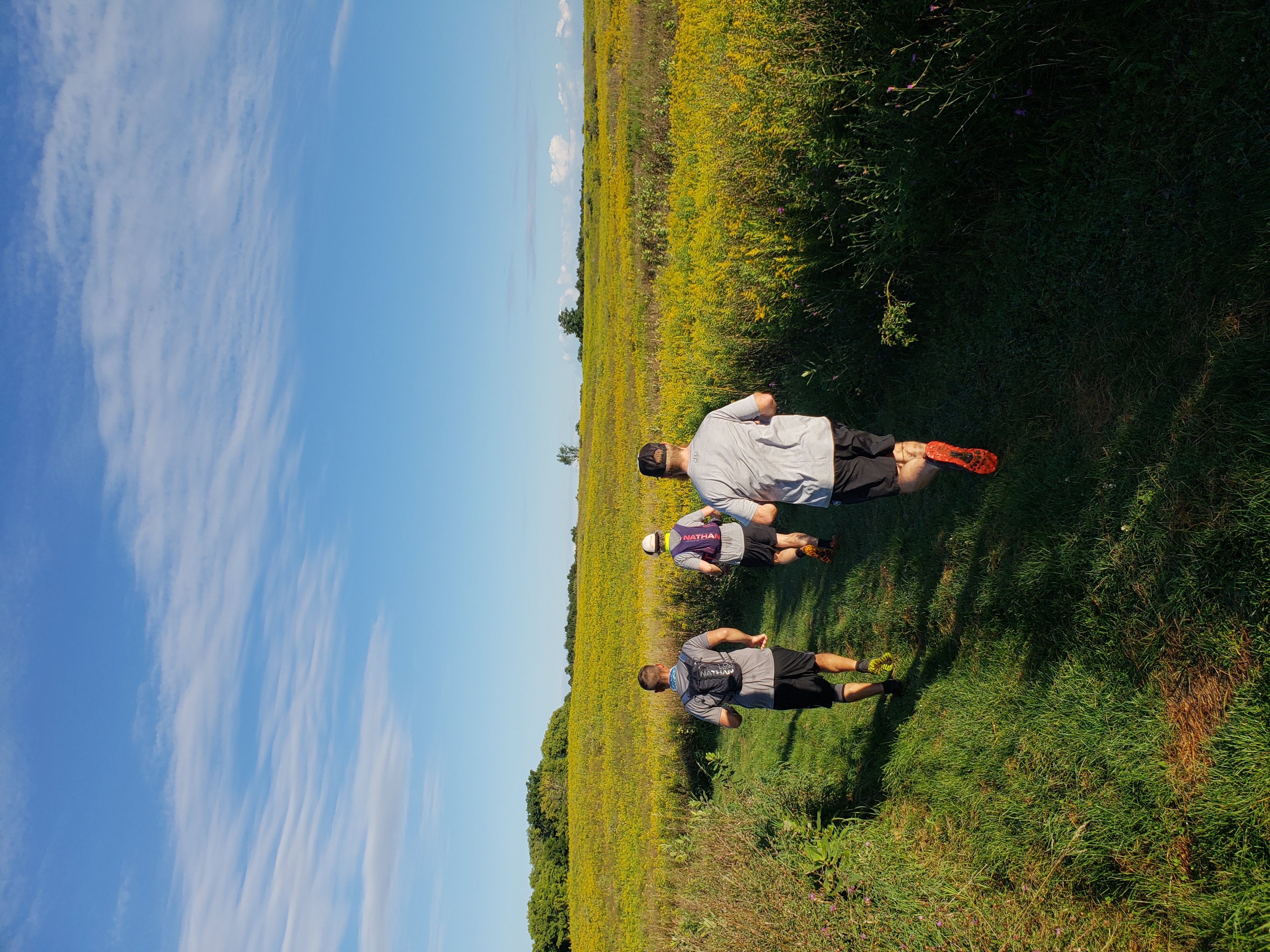 Margaret running with fleet feet Syracuse trail running at green lakes