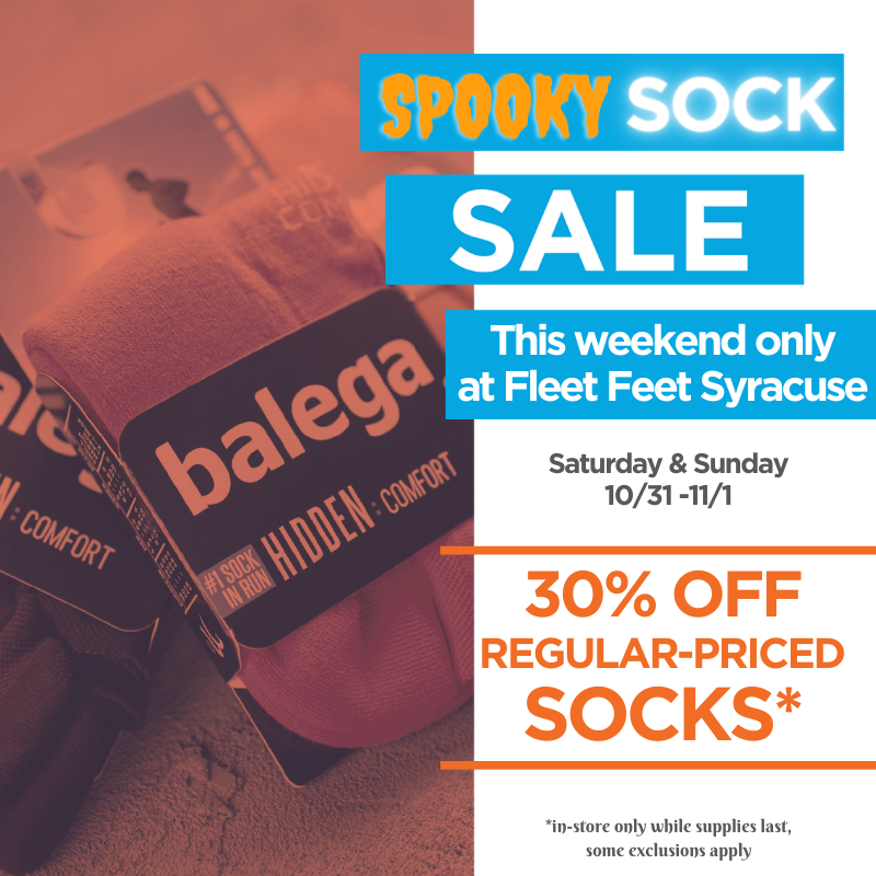 sock sale at fleet feet syracuse