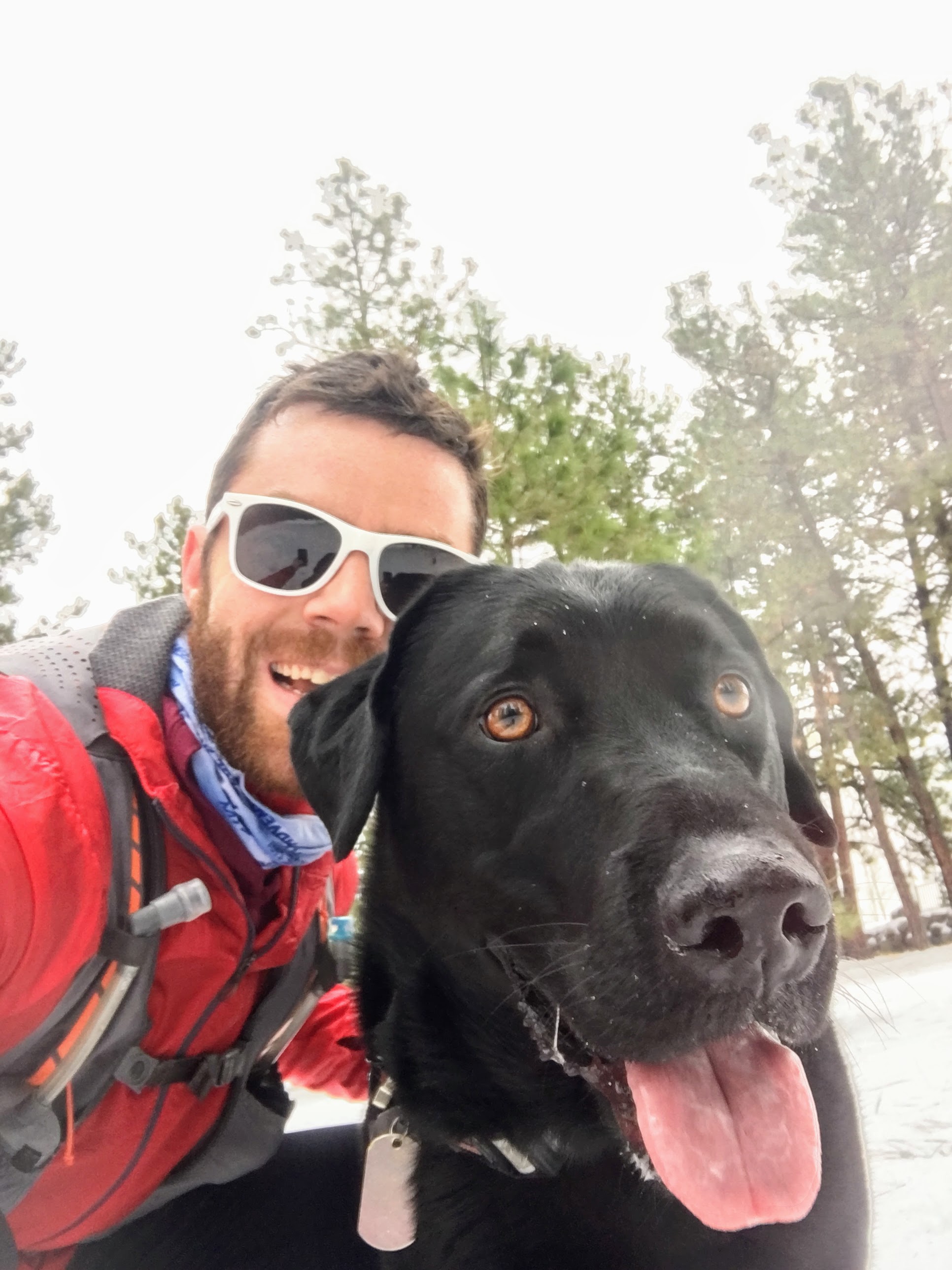 Chris and his running partner, Diesel