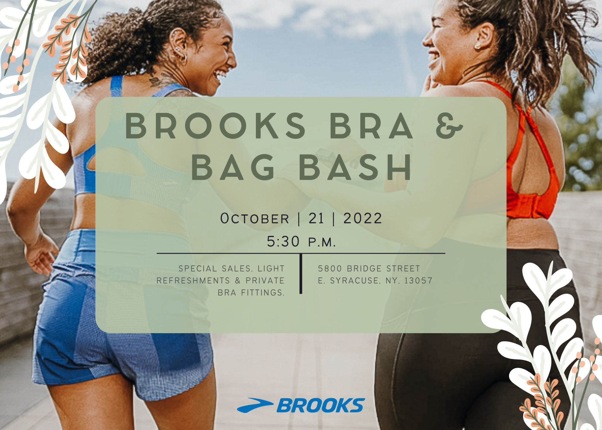 Brooks Bra Bag Bash Fleet Feet Syracuse