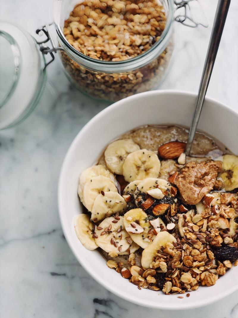 Overnight Oatmeal with fruit