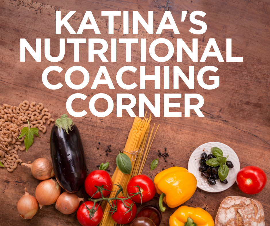 Katinas coaching corner wooden table with ingredients