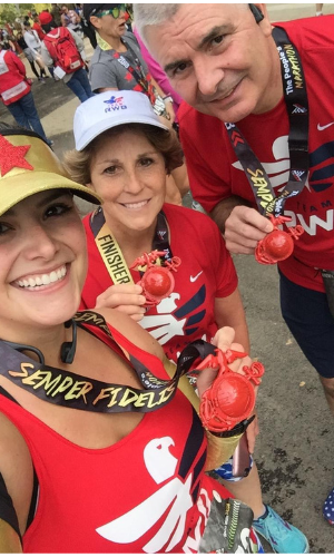 Runners Bob, Wendy and Kristine Savage Post Race picture