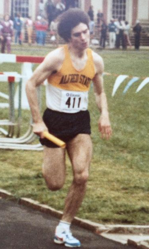 Bob Savage Running Outdoor Track Alfred State
