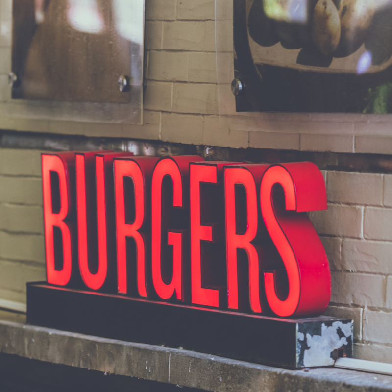 burgers lettering