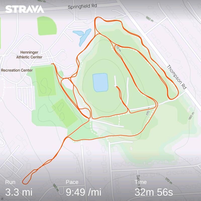 Strava trail route - fleet feet syracuse running club