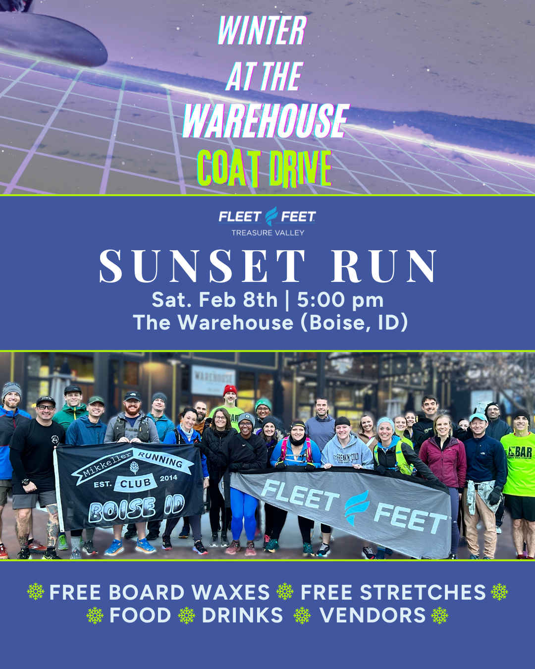 Free community group run - Winter at the Warehouse