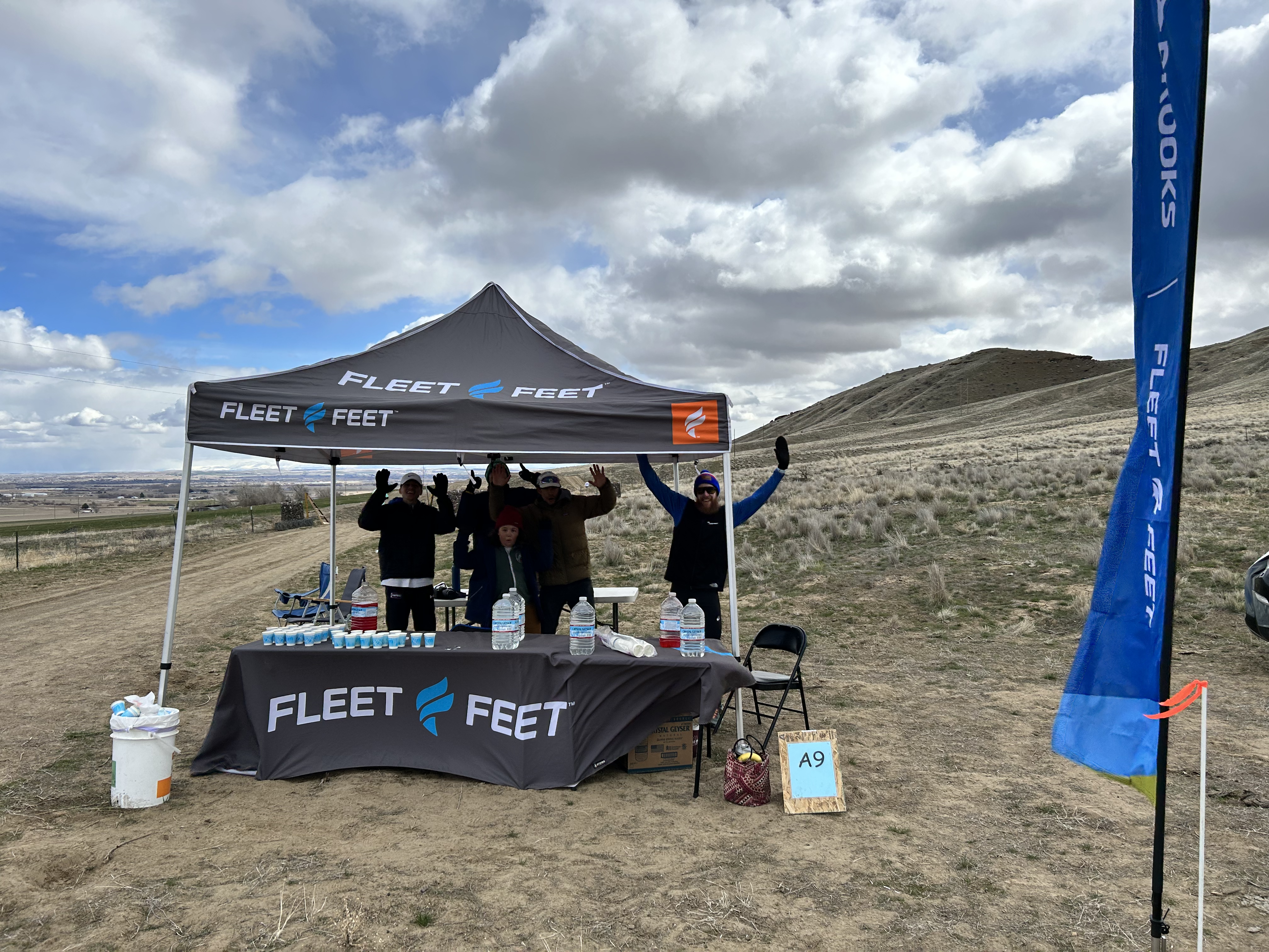 Fleet Feet Meridian sponsored aid station 9 at the Owyhee Off-Road Challenge!