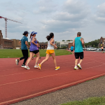 Training group running together