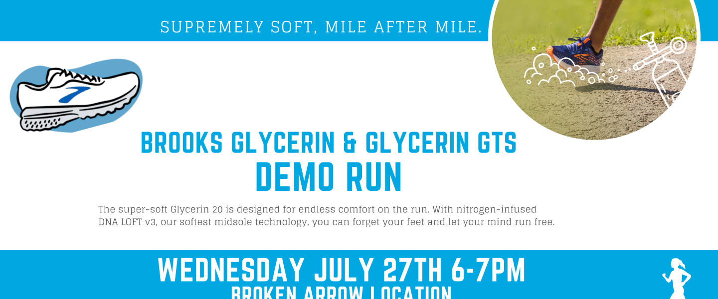 Brooks Glycerin & Glycerin GTS Demo Run Fleet Feet Tulsa