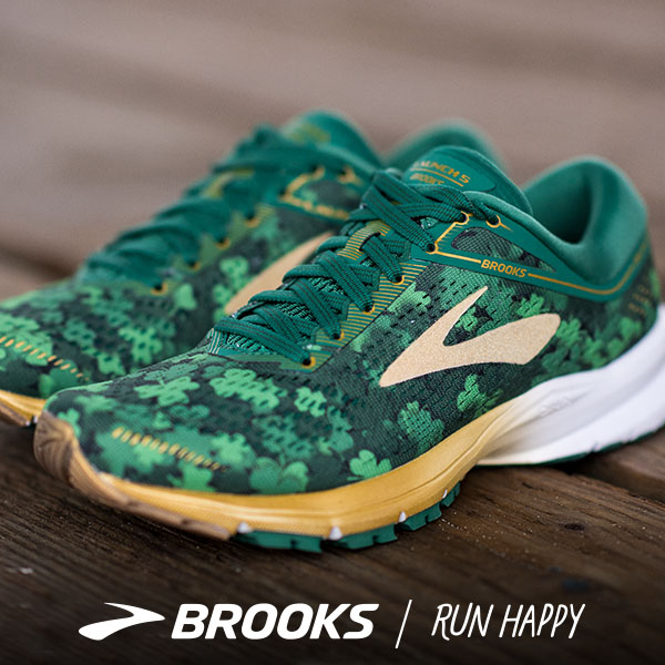 st patrick's brooks running shoes