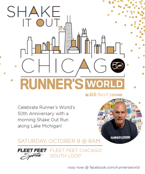 Runner?s World 50th Anniversary Celebration and Chicago Marathon Shake