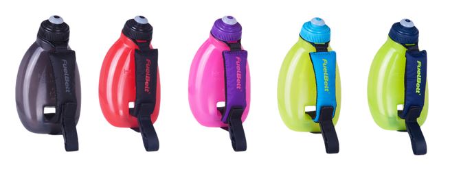 FuelBelt 16oz Helium Insulated Removable Pack Handheld Running Bottle Green 
