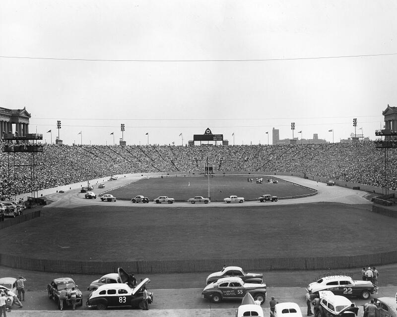 NASCAR's Wild Night of Racing at Chicago's Soldier Field in 1956