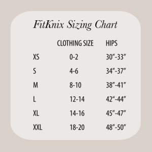 Knix Size Chart